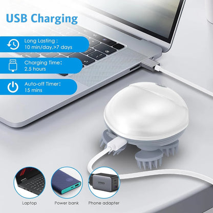 Advanced Electric Scalp Massager with Multiple Modes – For Hair Growth & Relaxation