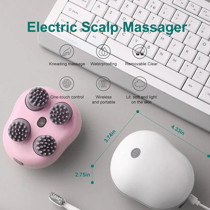 Advanced Electric Scalp Massager with Multiple Modes – For Hair Growth & Relaxation