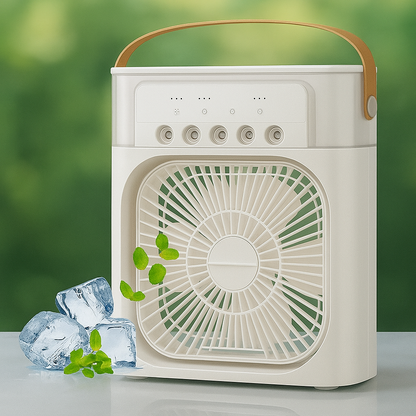 Air Cooler Fan USB Box Fan with LED Light || Full Large Size